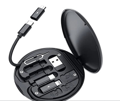 4-in-1 Mini Fast Charging & Data Cable Kit – Compact Multi-Connector Cable Set